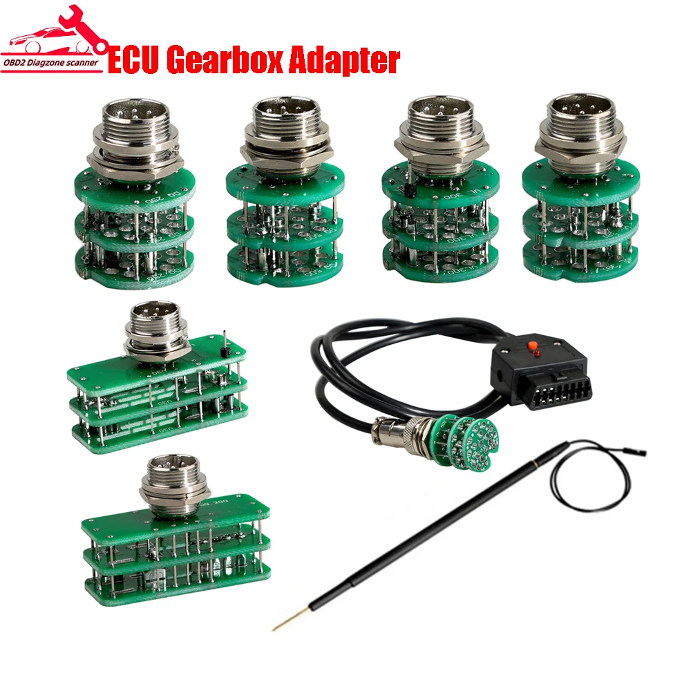 

ECU Gearbox Adapter Cables For DQ250 DQ200 VL381 VL300 DQ500 DL501 Full Set Adapters Read&Write ECU Chip Tuning Programmer Tool