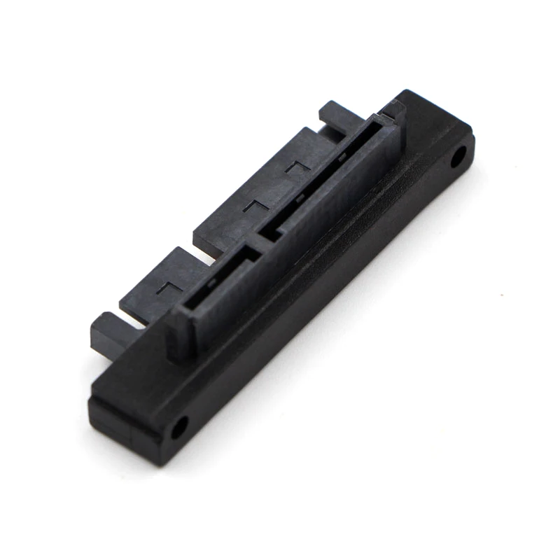 90-градусный прямоугольный SATA 22-контактный 7+15 штекер-SFF-8482 гнездовой порт-адаптер