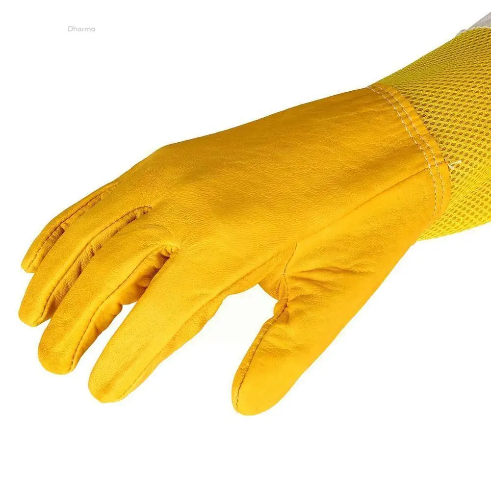 

Перчатки для пчеловодства, защитные перчатки, дышащие длинные перчатки из овчины и пчеловодства, инструменты для рукоделия O1Y8, 1 пара