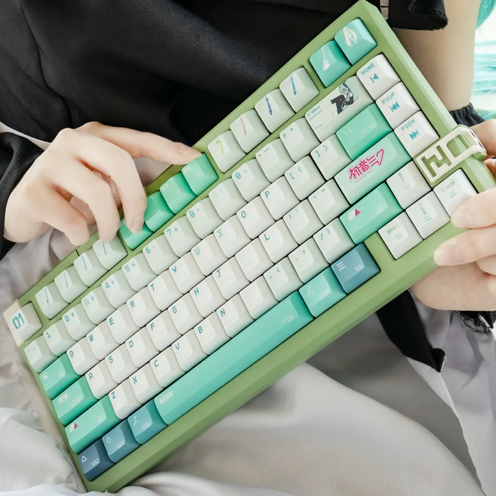 Набор клавишных колпачков Sixteenth Note профиль KCA 142 клавиши PBT 5-сторонние