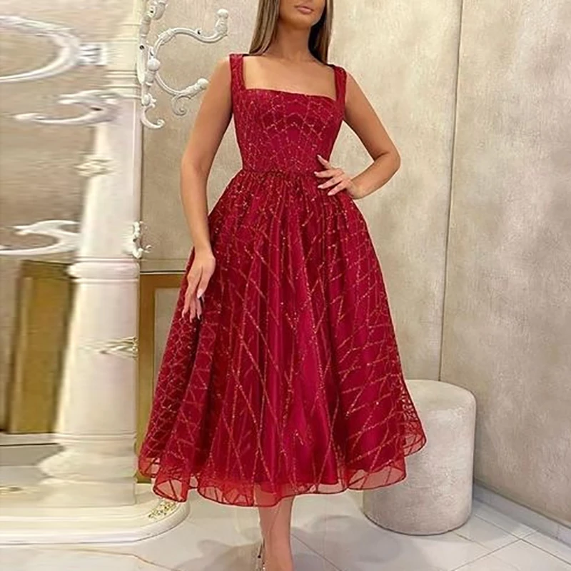 

2023 Spring Sexy Off Shoulder Sling Dress Elegant Sleeveless Pleat Solid Long Dress Summer Women Fashion Hight Waist Party Dress