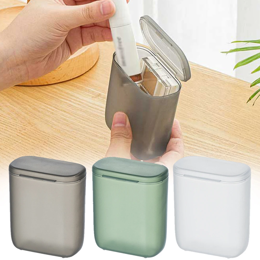 

Portable Data Cable Storage Box Plastic Headset Trinkets Containers Makeup Desk Organizer Coin Holder Dust-proof Storage Boxes