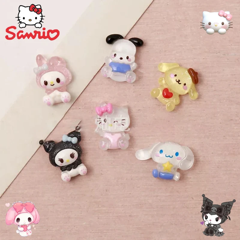 Sanrio Pompompurin Cinnamoroll украшения для ногтей милые и простые аксессуары дизайна вещи