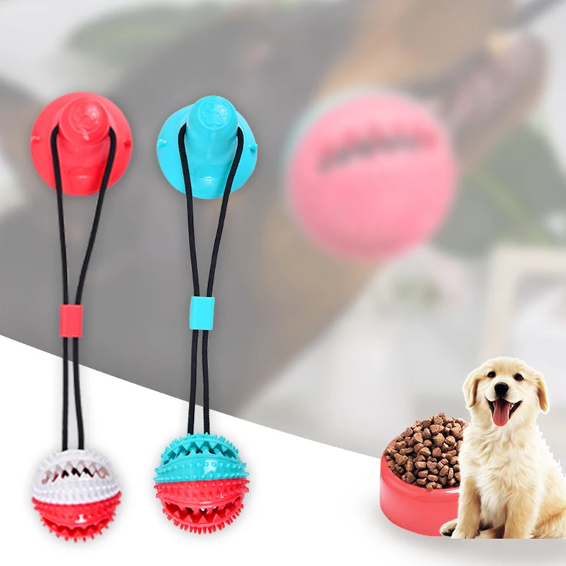 Large Dog Toy Suction Cup Kong For Dog Accessories Toothbrus