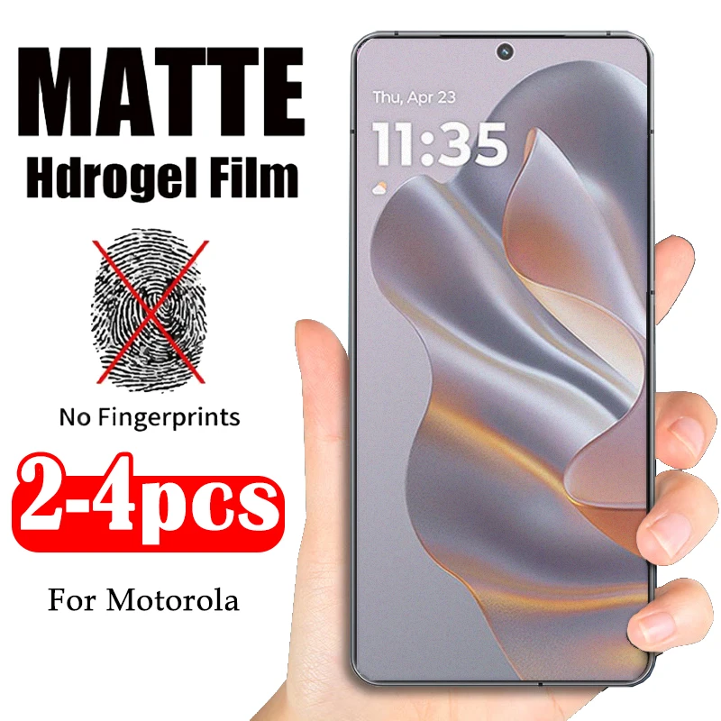 4-2 шт. матовая гидрогелевая пленка для Motorola Moto S50 Edge 50 Neo ThinkPhone 25 G Power Play Stylus 5G 2024 G32 G22