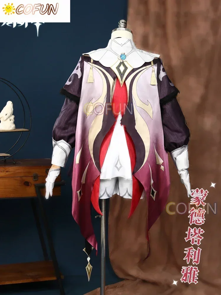 COFUN Game Genshin Impact Dahlia Vampire Косплей Костюм Красивый Хэллоуин Карнавальная Вечеринка