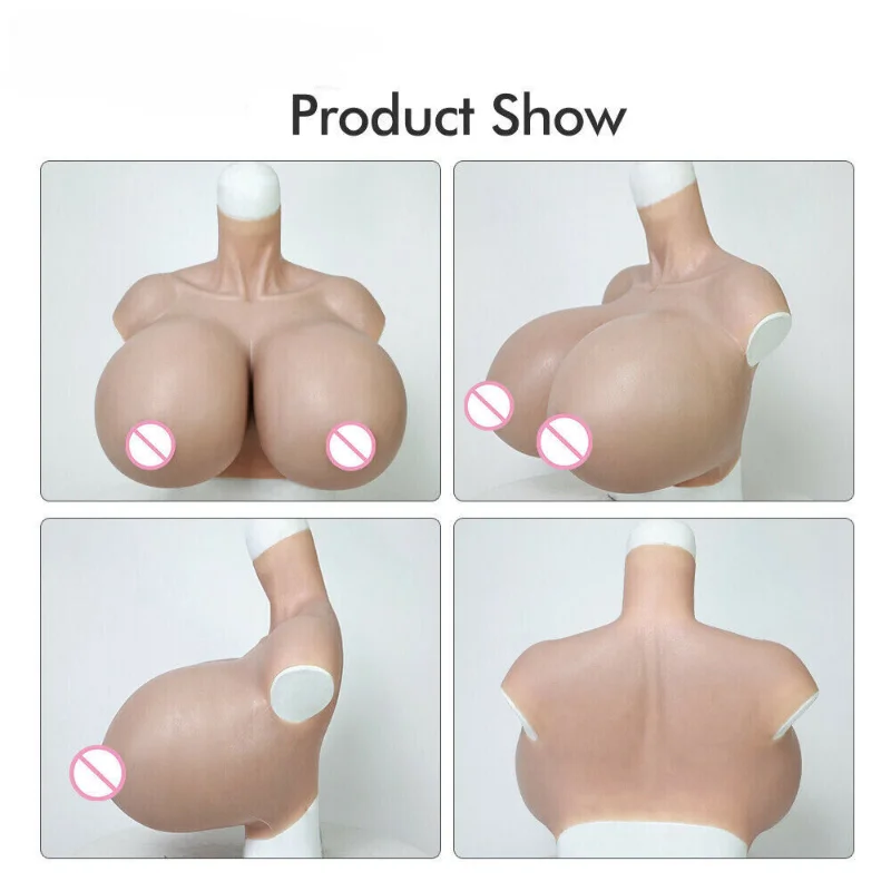 X Cup Silicone Huge Breast Form Fake Boobs for Drag Queen Crossdresser Stage Performance Costumes
