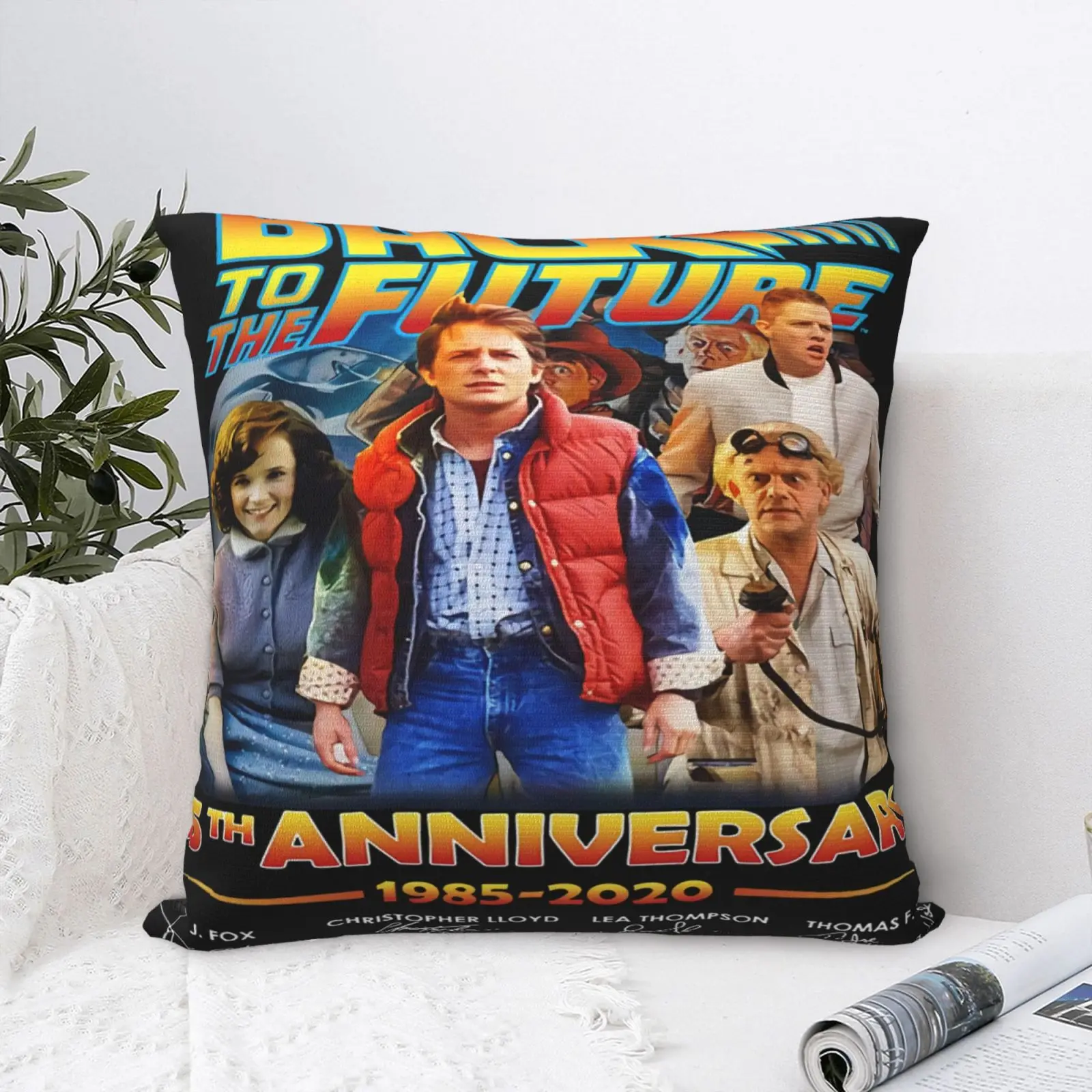 

Чехол для подушки «Назад в будущее», 35 юбилей, наволочка «сделай сам», наволочка для подушки, декоративные подушки для кровати, наволочки