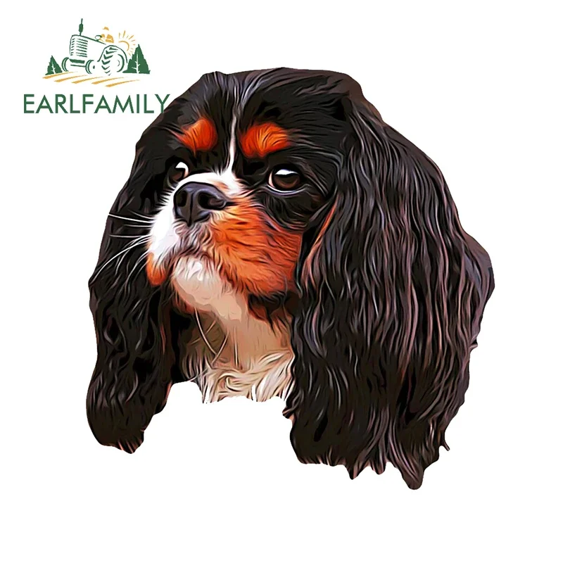 EARLFAMILY 13 см для кавалера Кинг чарльз спаниель виниловые автомобильные наклейки граффити переводные наклейки пользовательский принт украшение дебора хопкинсон кто такой чарльз дарвин
