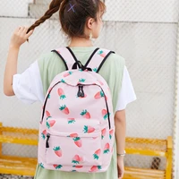girls fruit pattern backpack high capacity waterproof rucksack leisure cute schoolbags for teenager travel backpack women kc 09