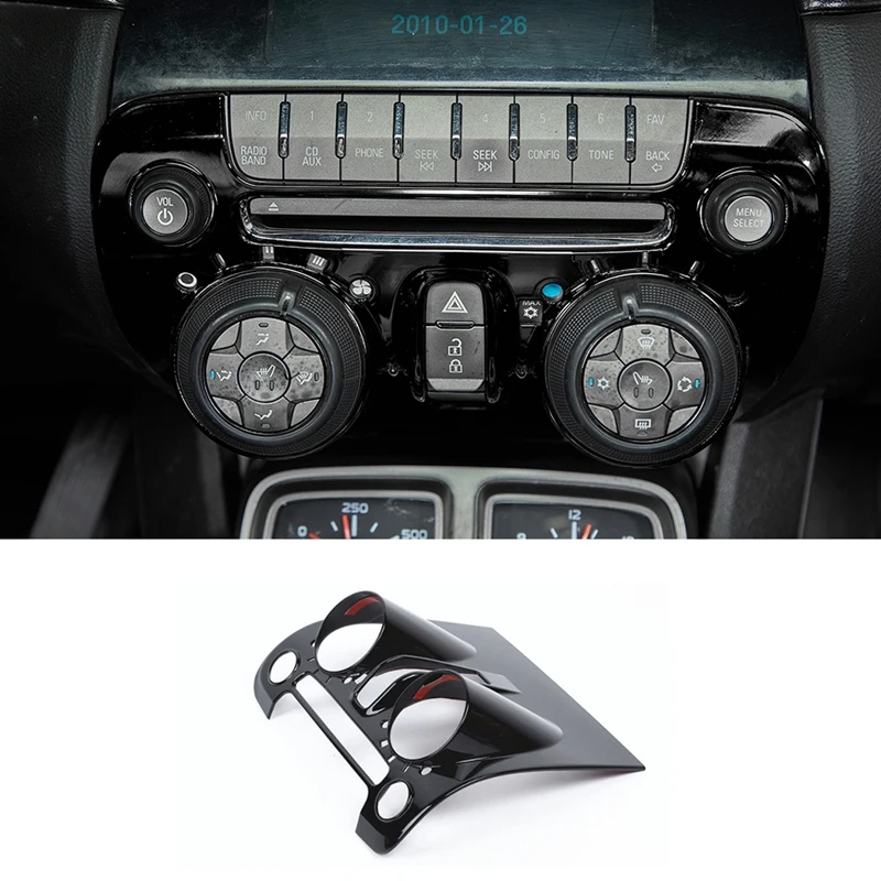 

Car Central Control Air Conditioning Button CD Panel Decoration Cover Trim Stickers For Chevrolet Camaro 2010-2015