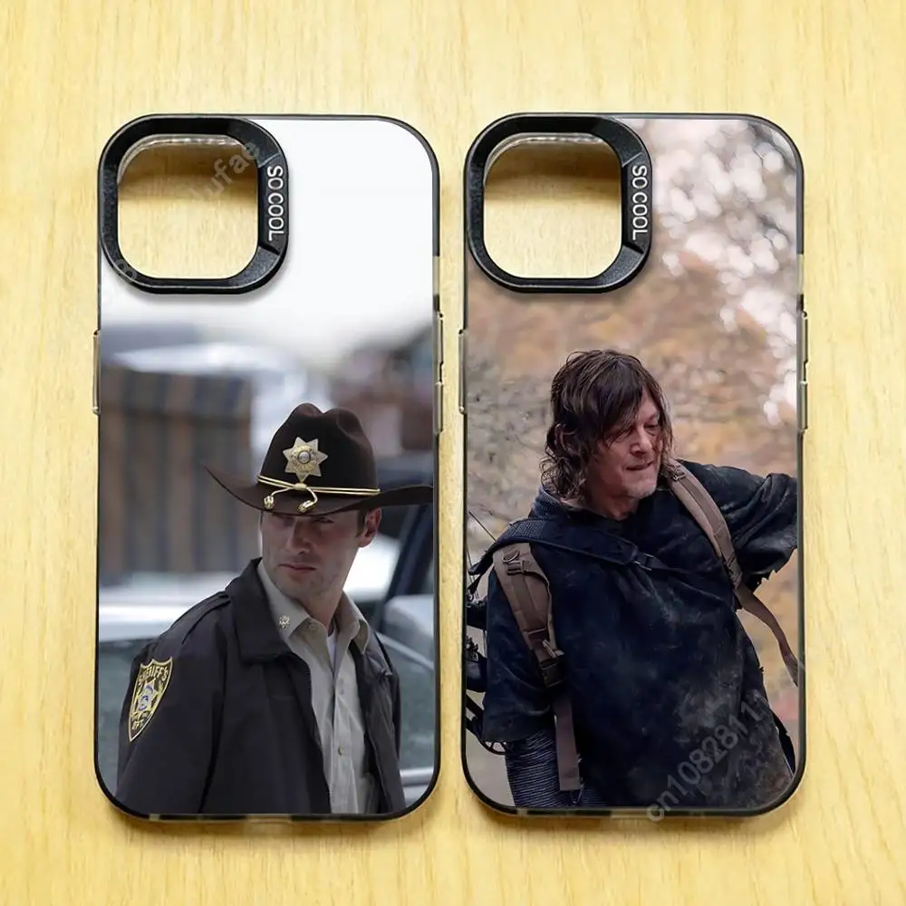 Фото Чехол для телефона W-Walking D-Dead-S Rick Daryl для iPhone 17 16 15 Max Mini 14 13 Pro Plus 12 11 X XS Air IMD Cover №1