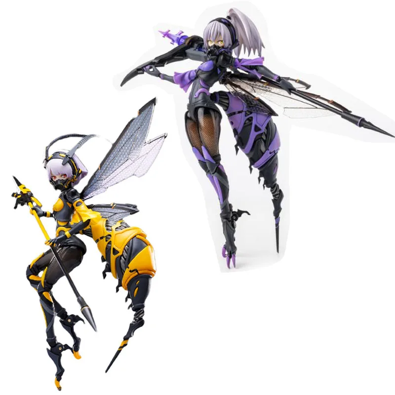 

Stock Original 1/12 Snail Shell WASP GIRL BEE-03W ARGIDAE GIRL BEE-04R 16.5cm PVC Machine Girl Action Anime Figure Model Toys