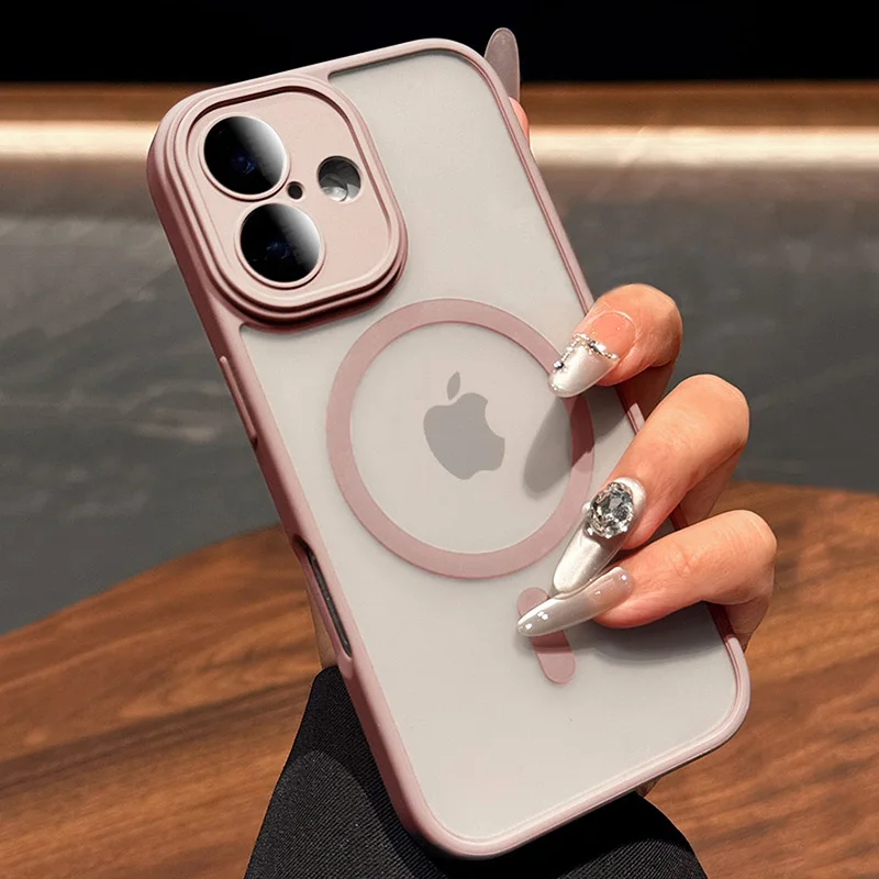 Роскошный Матовый чехол Magsafe для телефона IPhone 16 15 14 13 12 11 Pro Max Plus Защитная пленка