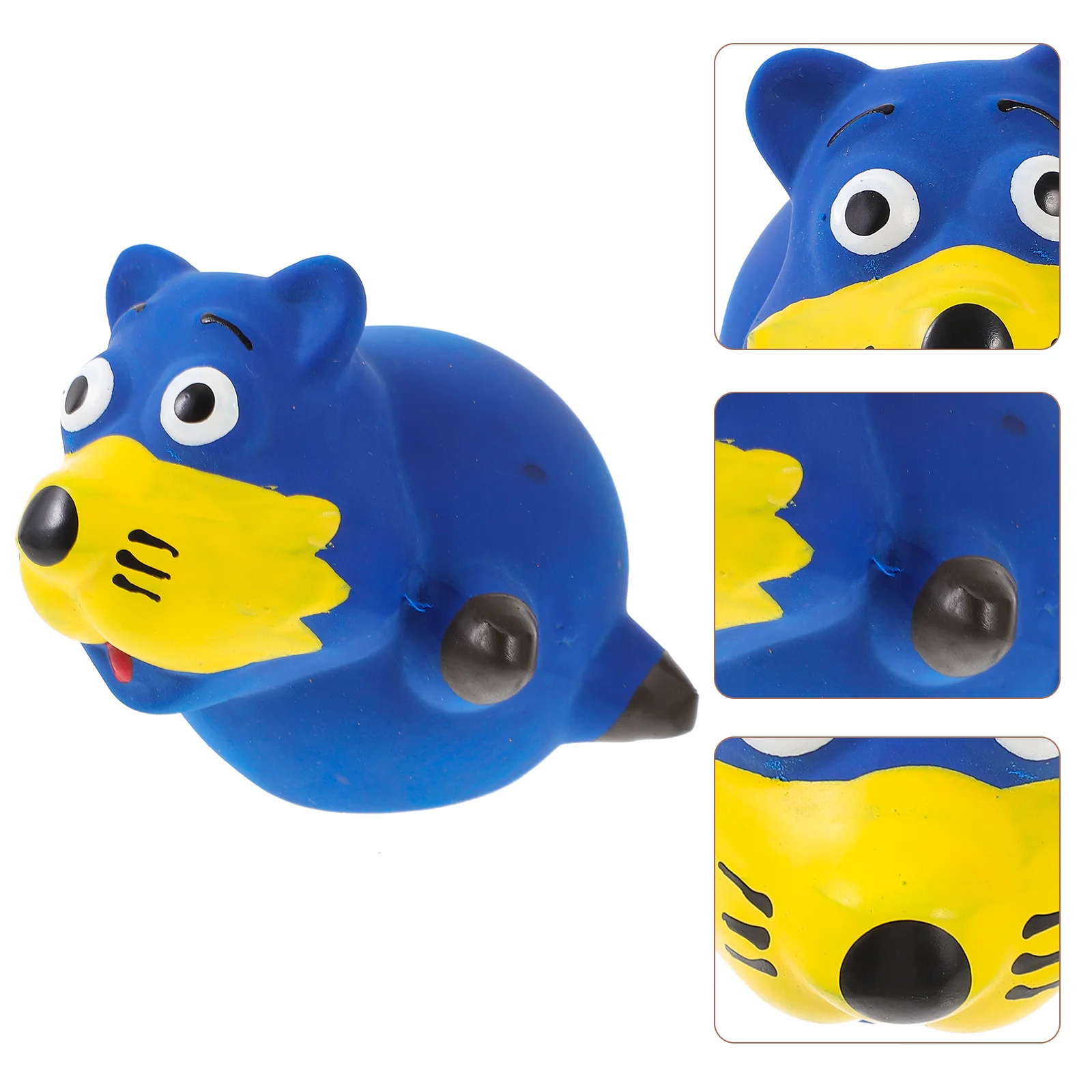 

Squeaky Interactive Puppy Toy Fox Shaped Dog Teeth Grinding Toy Playing Toy