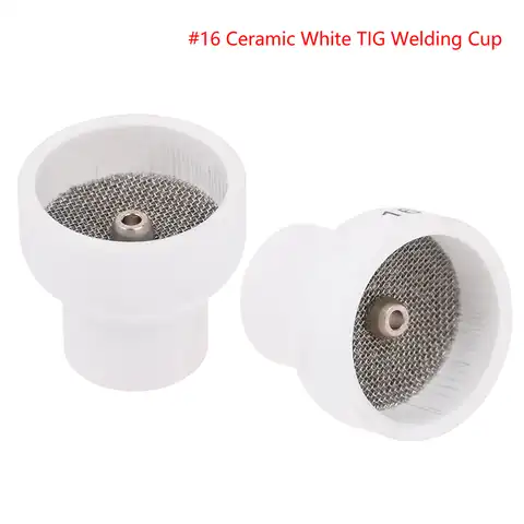 White ceramic nozzle 12 #16 #, clay cup for a WP9/20/17/18/26 Tig, white ceramic welding cup 12/16