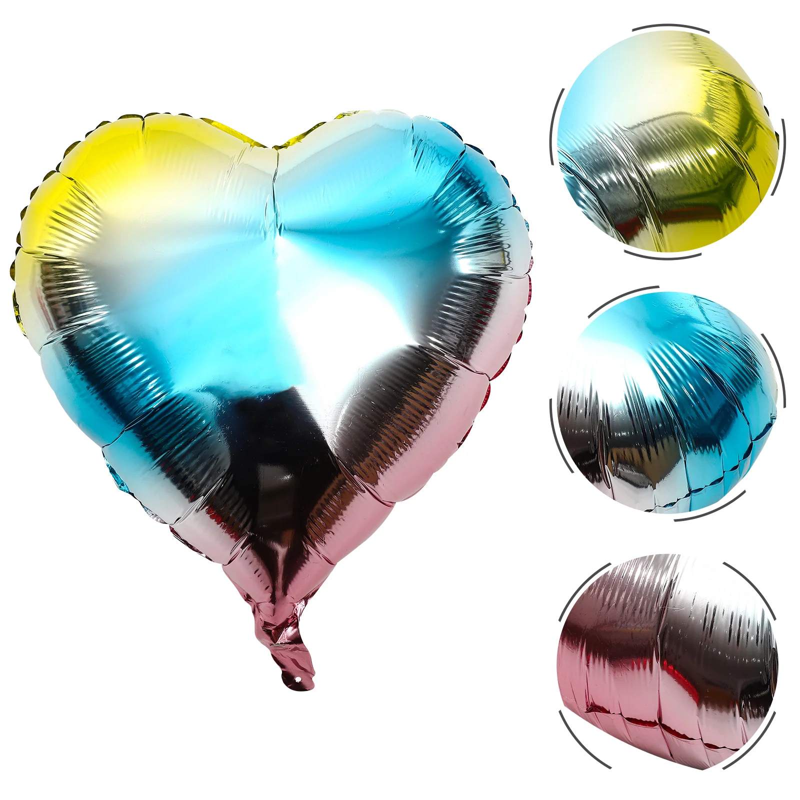 

10pcs Festival Balloons Wedding Balloons Valentine's Day Party Balloons Aluminum Balloons Party Ornament Heart Balloon