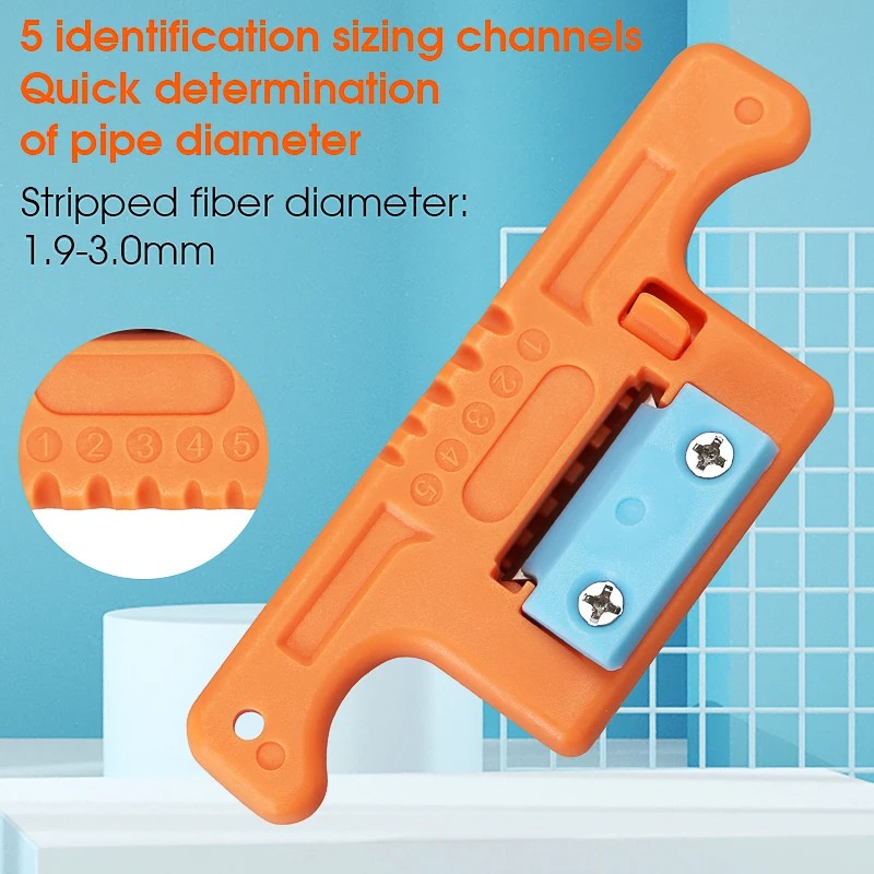 AUA-05 Optical Fiber Stripper Longitudinal Cable Opening Knife Ribbon Central Bundle Tube Optical Cable Open Skylight 1.9-3.0mm