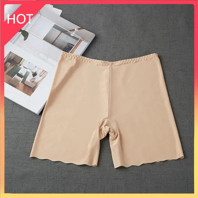 

Шорты женские бесшовные с завышенной талией, нейлоновые бесшовные трусики-шорты для мальчиков и девочек, нижнее белье для похудения