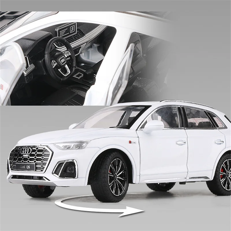 Модель автомобиля AUDI Q5 SUV 1:24 литый под давлением и игрушечный автомобиль