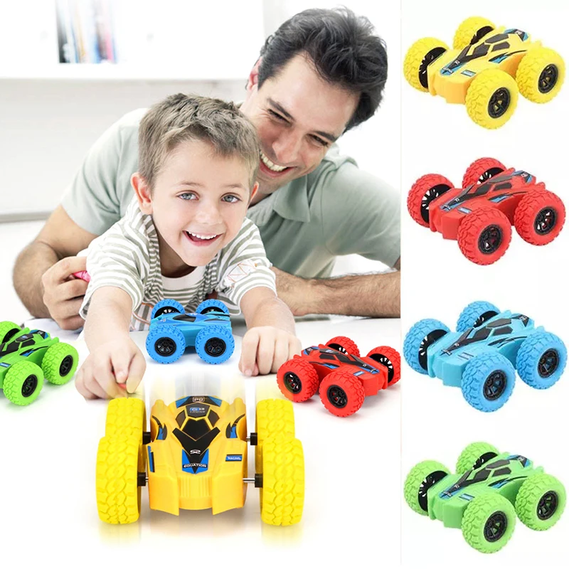 

Double-Side Vehicle Inertia Safety Crashworthiness and Fall Resistance Shatter-Proof Model for Kids Boy Toy Car Children's Gift