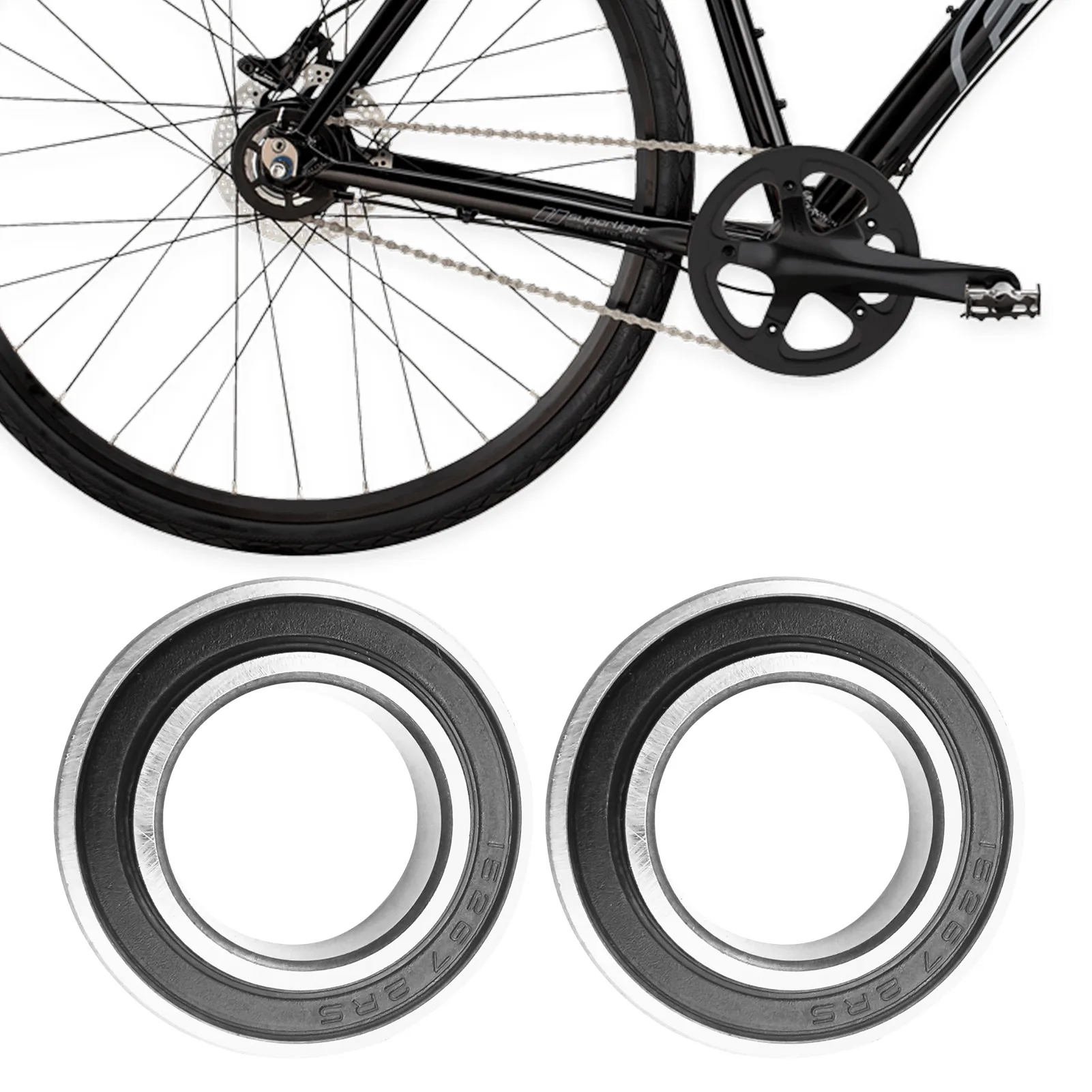 

2 Pack Ball Bearing MR24377 Stainless Steel Bearings Stainless Steel Bearings Bearing For Bicycle Bike 26 X 15 Mm