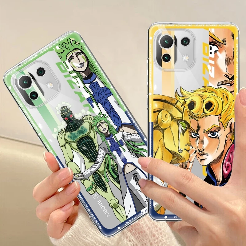 

JoJo's Bizarre Adventure Giovanna Anime For Xiaomi Mi M5s M5 11T 5G 11 Lite POCO X3 NFC 13 12T Pro Note 10 9T 12X 10T Cases