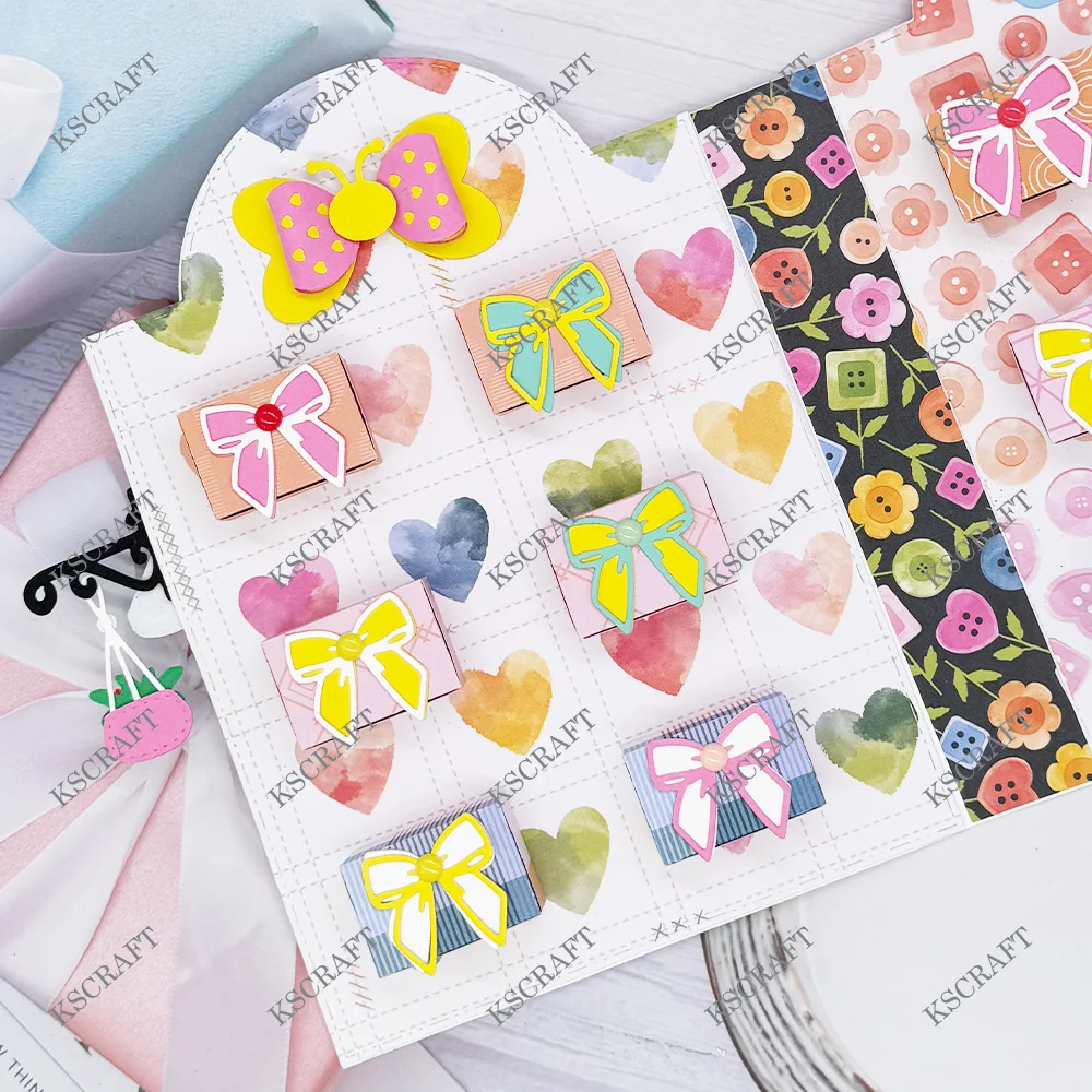 KSCRAFT цветочный салон добавляются вырубные штампы трафареты для DIY Скрапбукинг