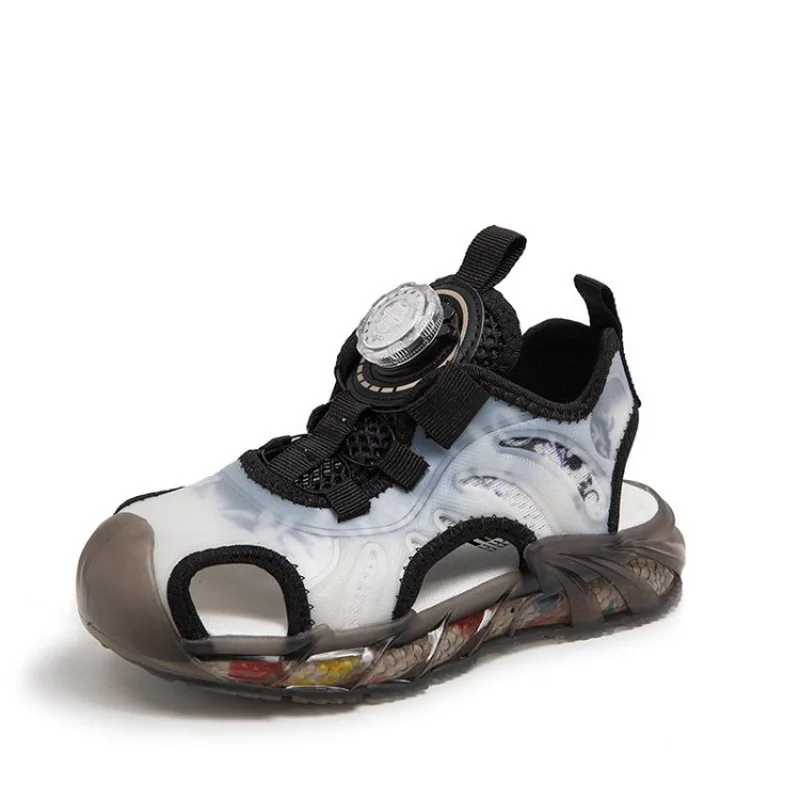 Сандалии для девочек Новинка лета 2024 износостойкая Повседневная Нескользящая