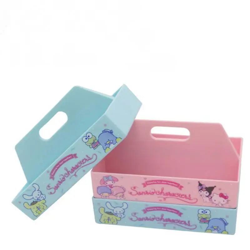 

Чемодан Sanrioed Kittys Kuromi My Melody Cinnamoroll, коробка для хранения, креативная закуска, конфеты, косметика, Настольная коробка для хранения