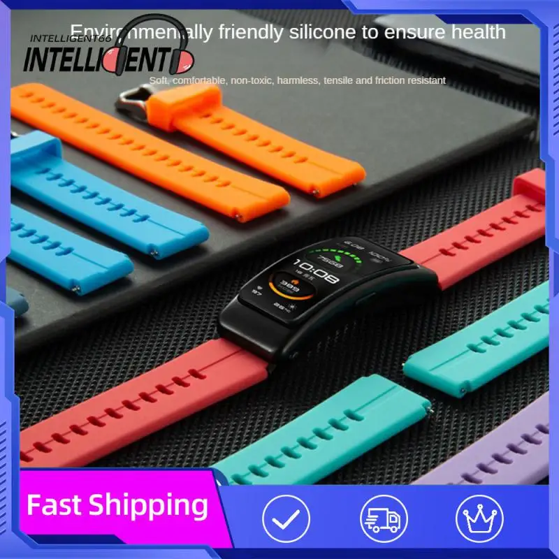 

Friction-resistant Watch Strap Soft Durable Sports Replaceable Wristband Silicone Comfortable For Huawei Bracelet Strap Flexible