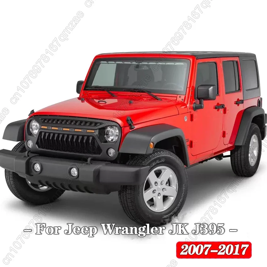 Подходит для Jeep Wrangler JK 2007-2017 защита передней решетки матовая решетка переднего