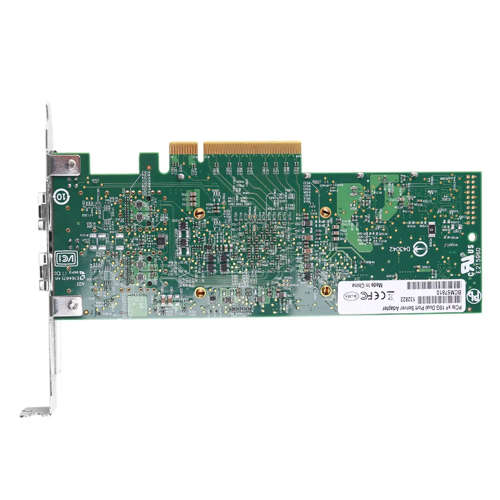 Сетевая карта Ethernet 10 Гб PCI Express 8X-(для контроллера Broadcom BCM57810S) двойной SFP +