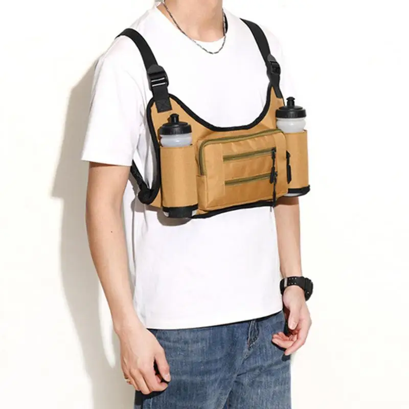 Нагрудная сумка для мужчин бега спорта нагрудная хранения с несколькими