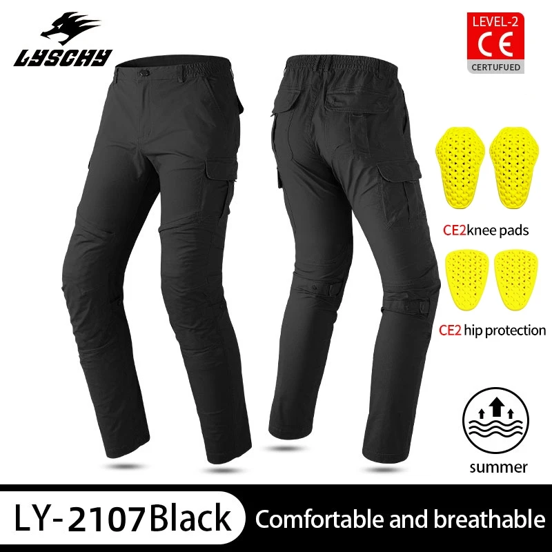 Мотоциклетные штаны LYSCHY для верховой езды летние дышащие и впитывающие пот