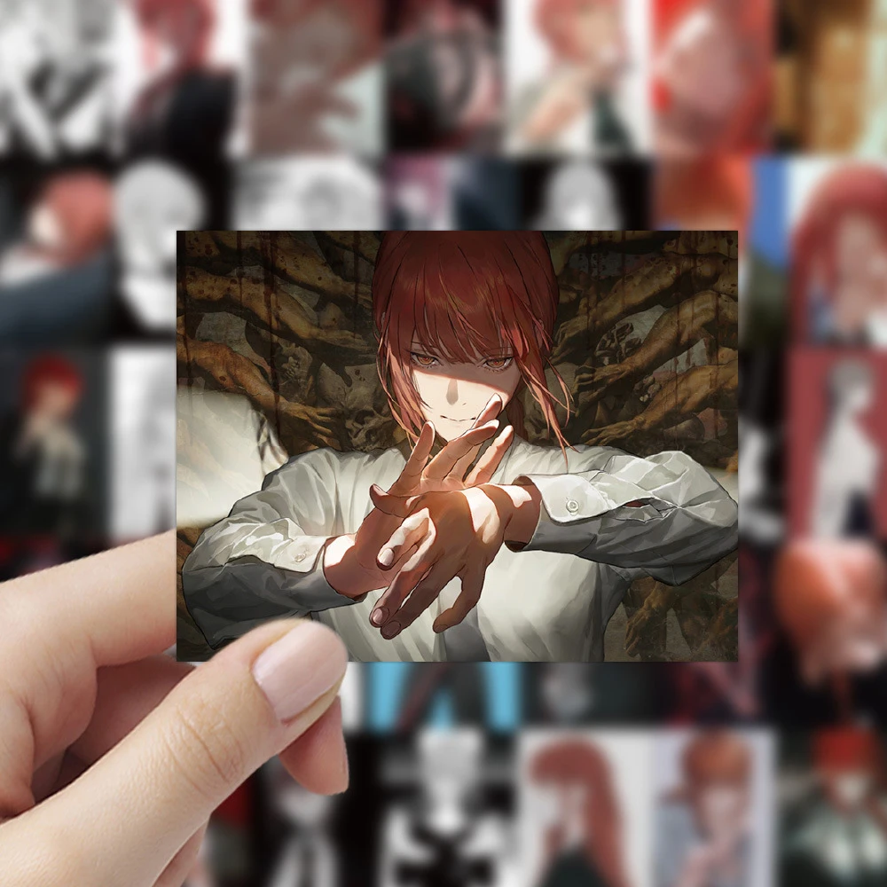 10 / 30 60pcs Крутые девушки Makima наклейки Chainsaw Man Comic DIY эстетический ноутбук скейтборд