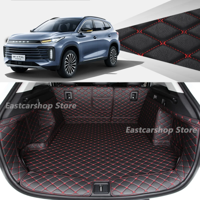 

Для Chery Exeed TX TXL 2022 2021 полноразмерный коврик для багажника, поднос для багажника, задний водонепроницаемый багажник 2018-2020
