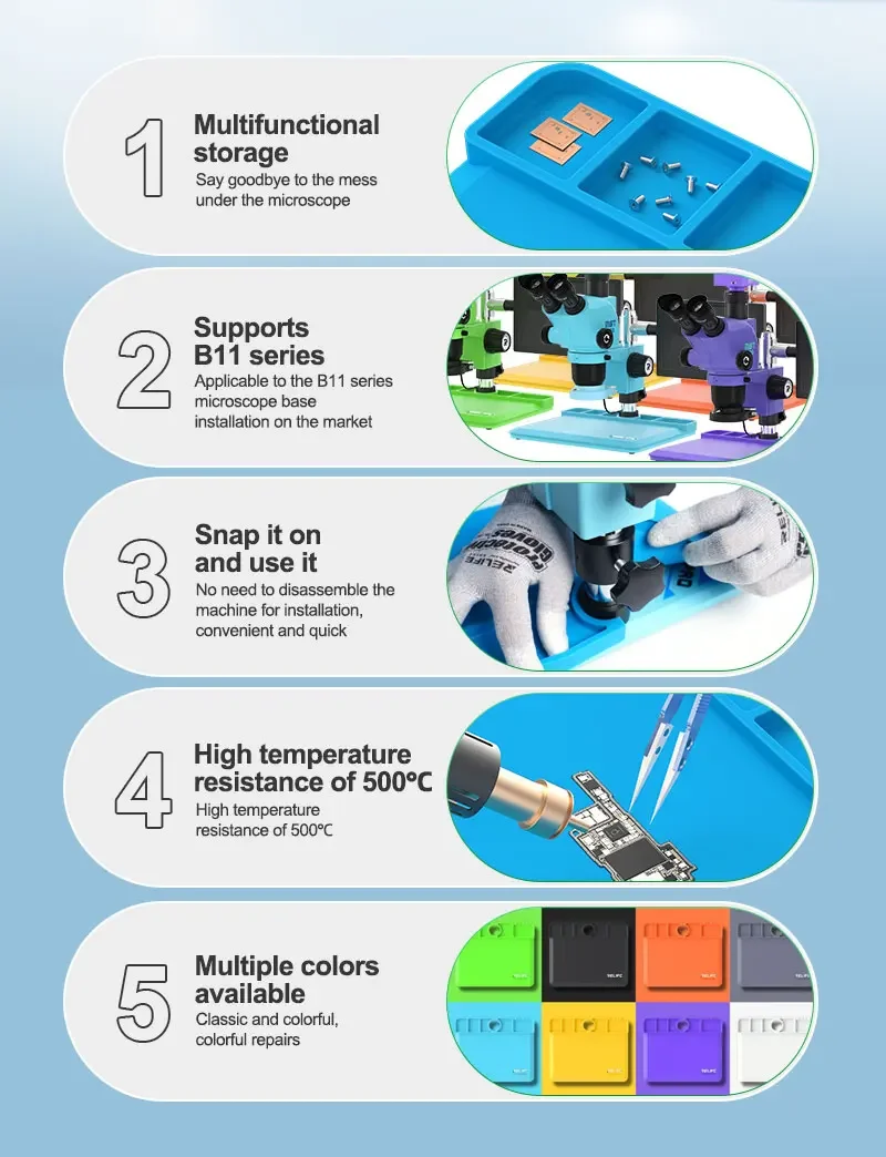 RELIFE RL-004M-B11 Силиконовая накладка для базового микроскопа высокая термостойкость