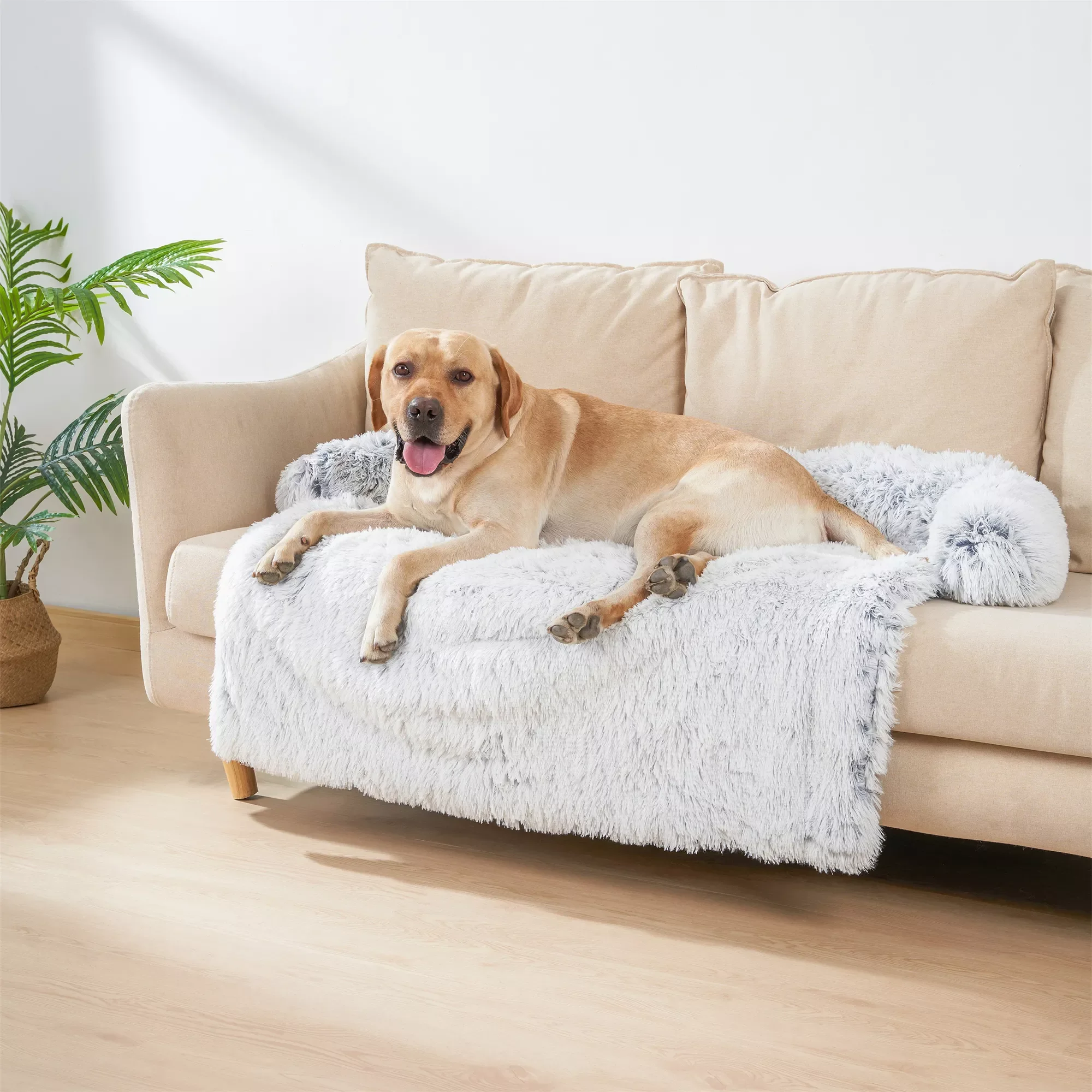 

2023 VIP Pet Dog Bed Sofa For Dog Pet Calming Bed Warm Nest Washable Soft Furniture Protector Mat Cat Blanket Large Dogs Sofa B