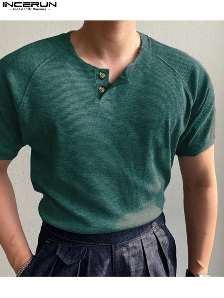 

Мужская футболка с V-образным вырезом, с коротким рукавом