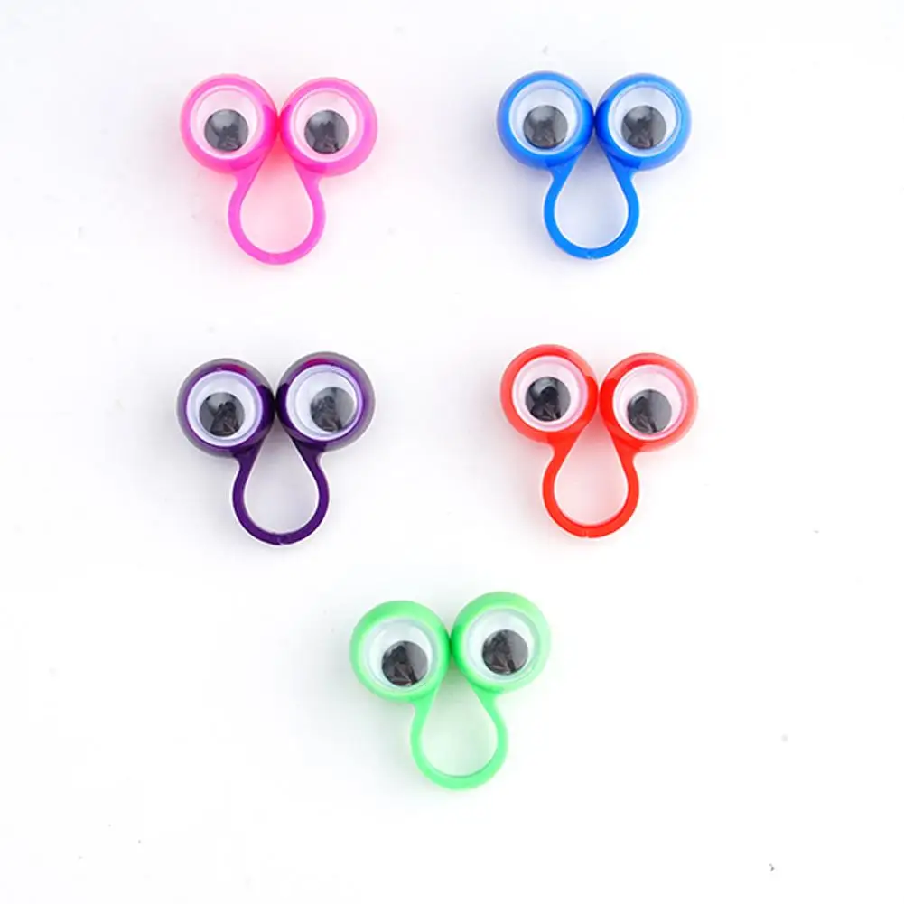 1 шт. мультяшные пальчиковые кукольные глаза детские забавные пластиковые