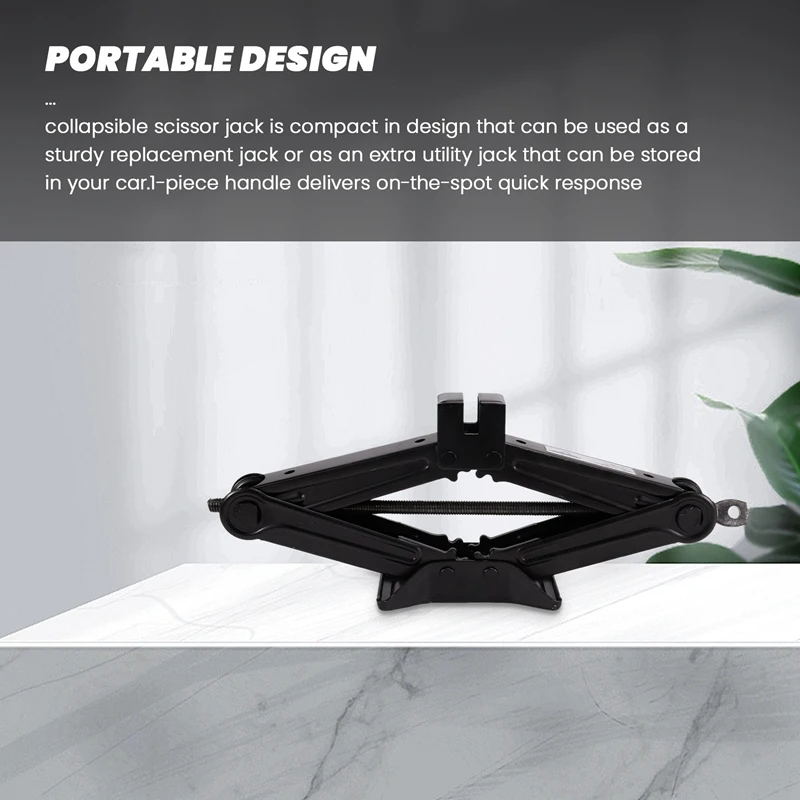 Автомобильный ножничный домкрат вместимостью 2 тонны (4000 фунтов) портативный