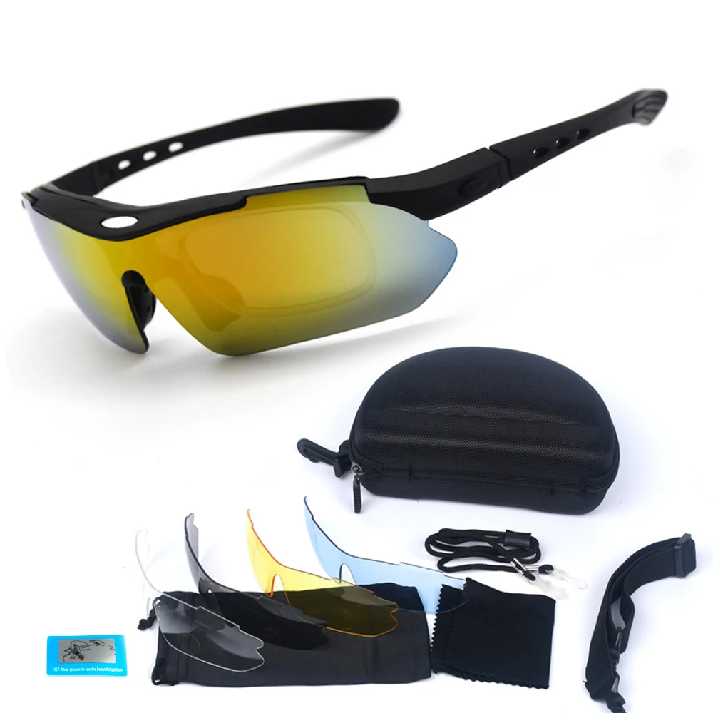 

Cycling Glasses Polarized Cycling Sunglasses Outdoor Sport Road Bike MTB SunGlasses TR90 Goggles Eyewear 5 Lens Men And women