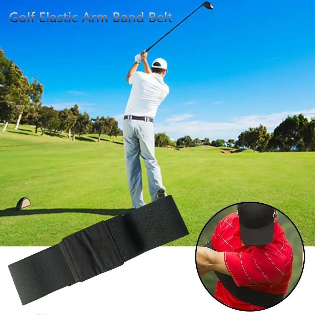 

1pcs Golf Swing Training Arm Band Golf Hand Posture Corrector Black Nylon Elastic Training Belt For Golf Beginner Practicin H0f6