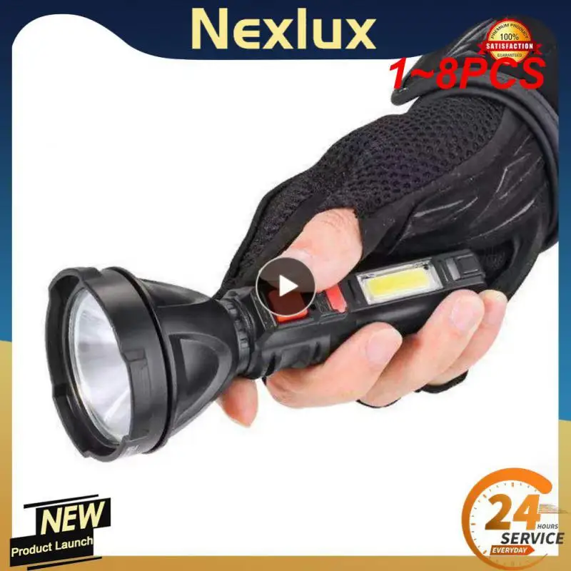 

1~8PCS Small LED Flashlight Bright Rechargeable Keychain Mini Flashlights 4 Light Modes Outdoor Portable Pocket Light