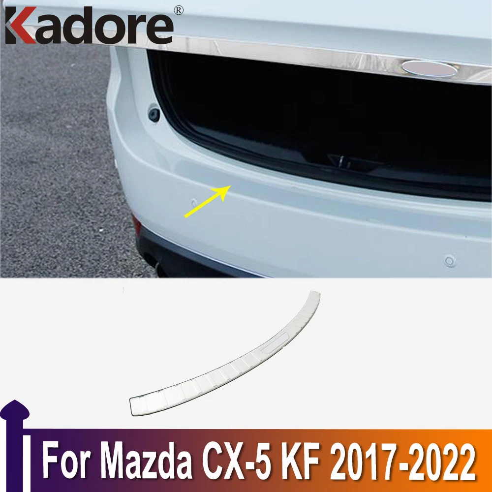 

Для Mazda CX-5 CX5 2017-2020 2021 2022 KF автомобильный Стайлинг внешний бампер задний бампер Защита багажника дверной порог аксессуары для автомобиля