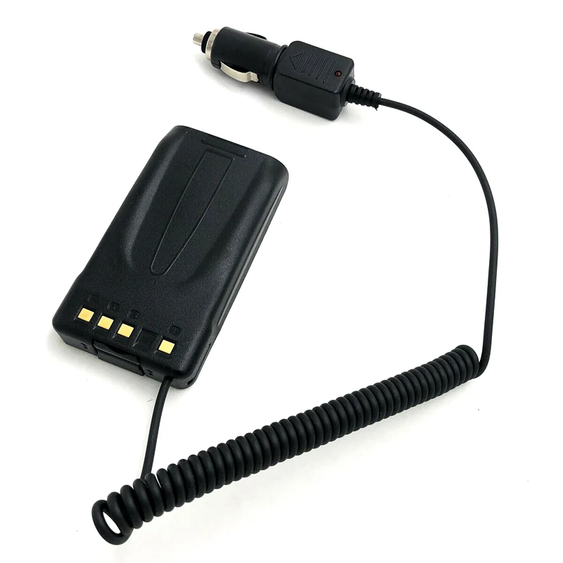 KNB25A 12/24V Car Charger Battery Eliminator Adapter For KENWOOD TK2140 TK3140 TK2160 TK3160 TK2170 TK3170 Radio for KNB-25A