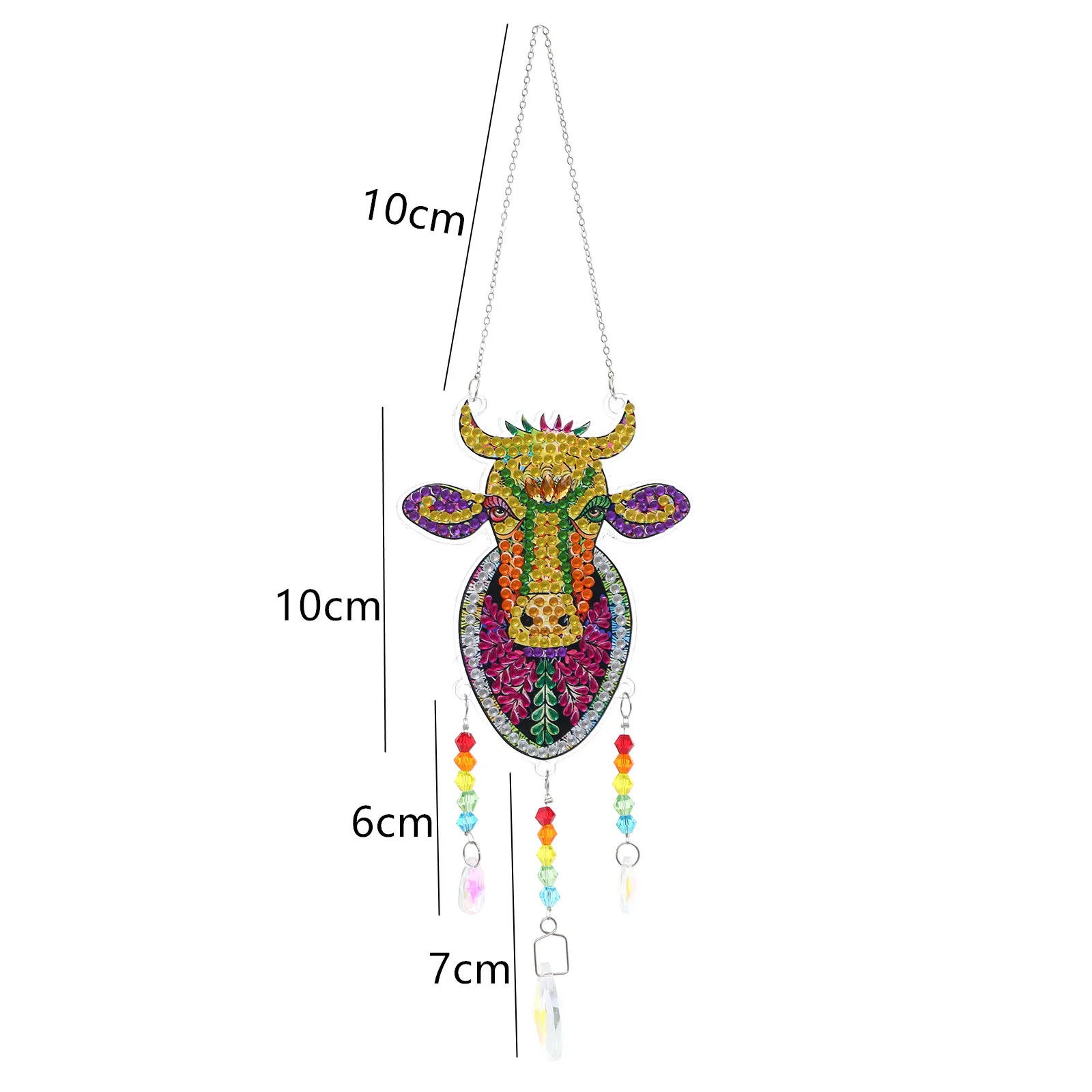 Алмазная живопись &quotсделай сам&quot Кристалл 5D в виде коровы ветряные