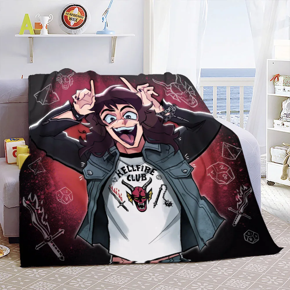 

Eddie Munson Stranger Things Throw Blankets for Bedding Travel Portable Warm