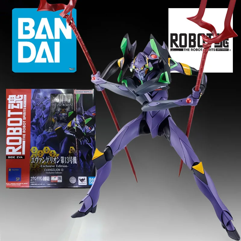 Фото Оригинальная фигурка Bandai ROBOT Unit-13 Evangelion, эксклюзивное издание, аниме-фигурка, игрушка для подарка на Рождество, коллекционная модель, украшение №1